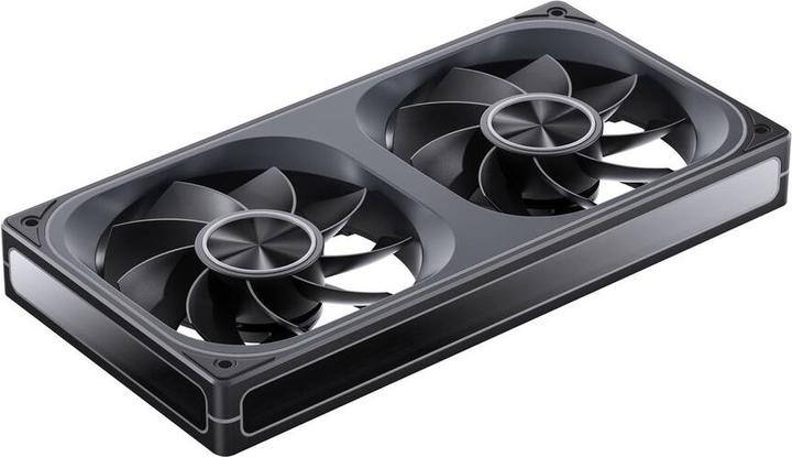 Actual product image Jonsbo ZA-240 Infinity Mirror ARGB Reverse Blade PWM Lüfter - 240mm, schwarz (240 mm)