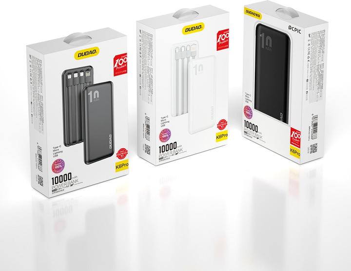 Produktbild Dudao K6Pro (10000 mAh, 15 W, 37 Wh)