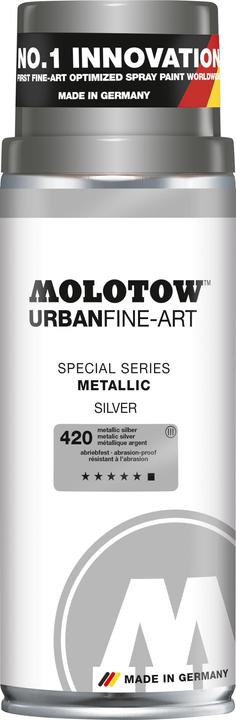 Produktbild Molotow Farbspray Urban Fine-Art 400ml Metallic silber (Metallic Silber, 400 ml)