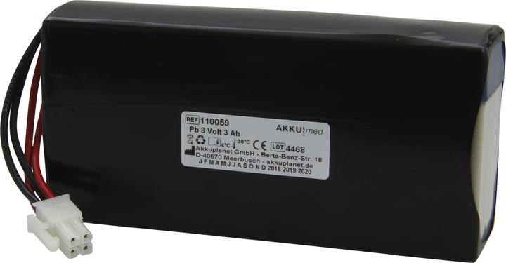 Actual product image AccuCell Lead acid battery suitable for Datex Ohmeda Braun PulsoxiMeter 3800/ 3900 CE compliant