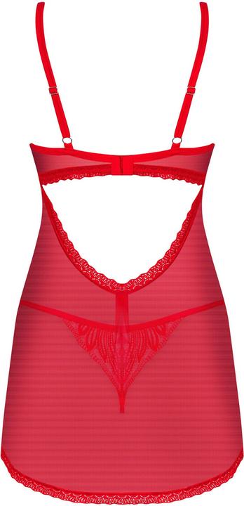 Immagine prodotto Obsessive Babydoll e perizoma Chilisa rosso (S)