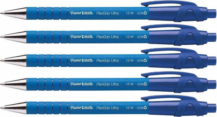 Produktbild Paper Mate Kugelschreiber Flexgrip Ultra RT M (Blau, 5 x)