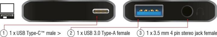 Produktbild Delock Audio Adapter USB Type-C (USB-C)