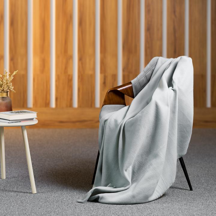 Actual product image Teesa Fleece blanket 130x150 cm - gray (130 x 150 cm)