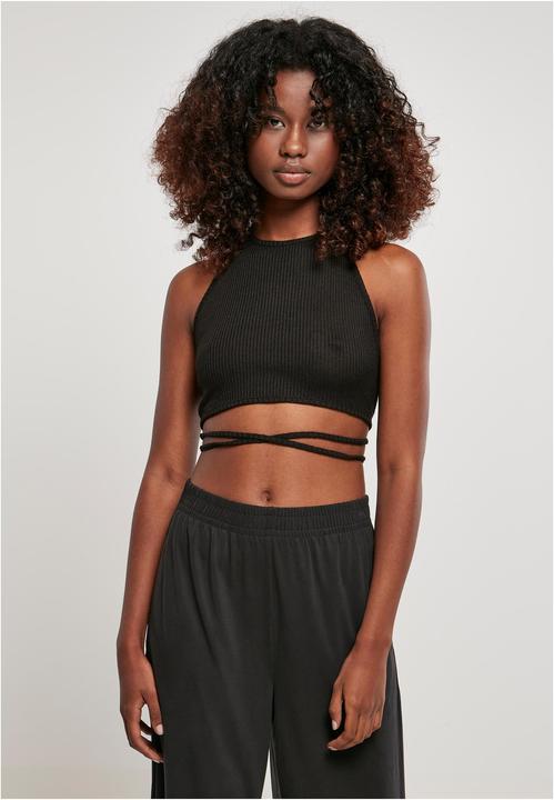 Actual product image Urban Classics Ladies Rib Trapeze Cropped Top - 16948 (M)
