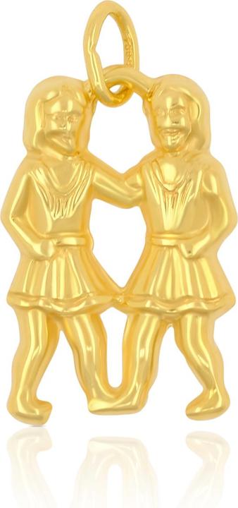 Muau Zwillinge (750/18K Gelbgold)