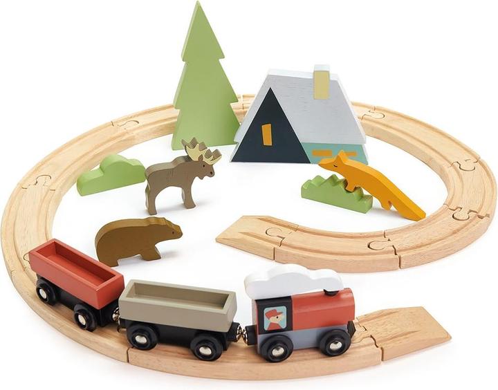 Tender Leaf Toys Railway with accessories
