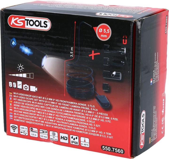 Productafbeelding KS Tools Wi-Fi videoscoop set