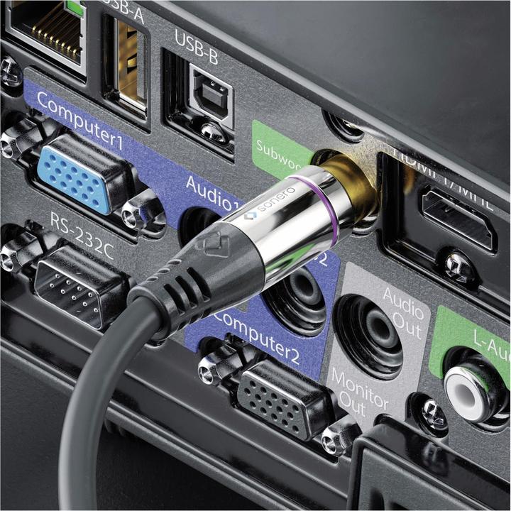 Image du produit Sonero Câble en Y du subwoofer (5 m, RCA)