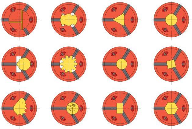 Produktbild Hainbuch Spannkopf mit Quer- und Längsrillen SK 42 (42 mm)