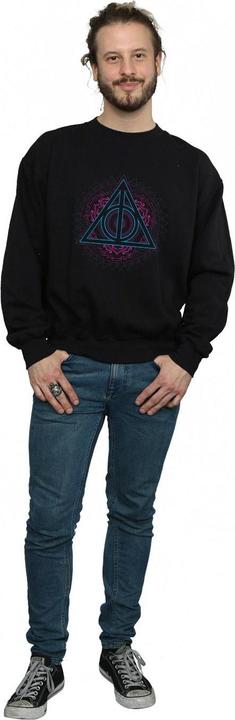 Actual product image Mens Neon Deathly Hallows Sweatshirt (3XL)