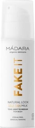 Actual product image Madara Self Tan Milk FAKE IT for Body "Màdara self tanning milk for the body" Light to medium - (Self-tanning towel, 150 ml)