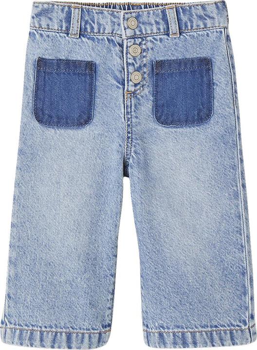 Produktbild Vertbaudet Weite Mädchen Baby Jeans mit Kontrasteffekt, Bundweite verstellbar (62)