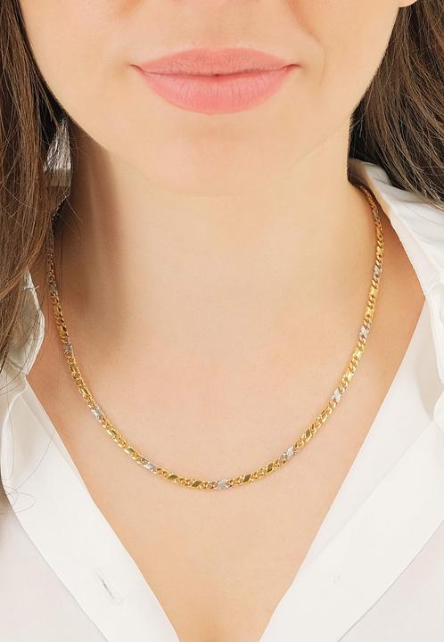 Produktbild Muau 8er-Kette (750, Weissgold, 18K Gelbgold, 50 cm)