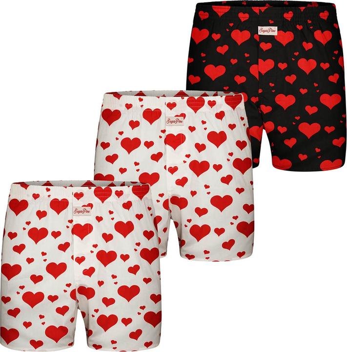 Actual product image Sugar Pine Boxer Valentine's Day (M, pack of 3)