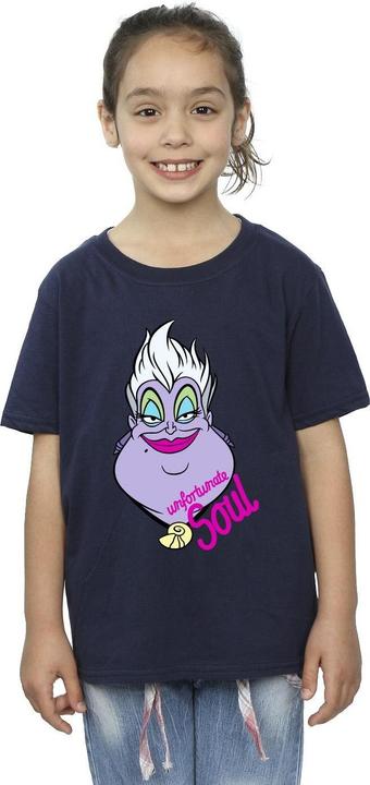 Actual product image Disney Girls Villains Ursula Unfortunate Soul Cotton T-Shirt (140, 146)