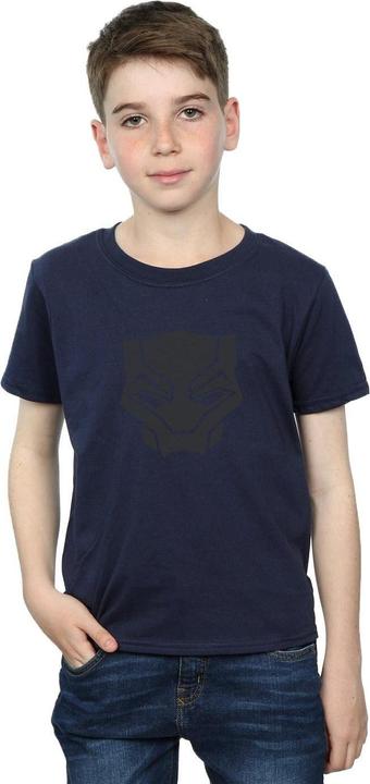 Immagine prodotto Maglietta Black Panther nera su nero per ragazzi (152, 158)