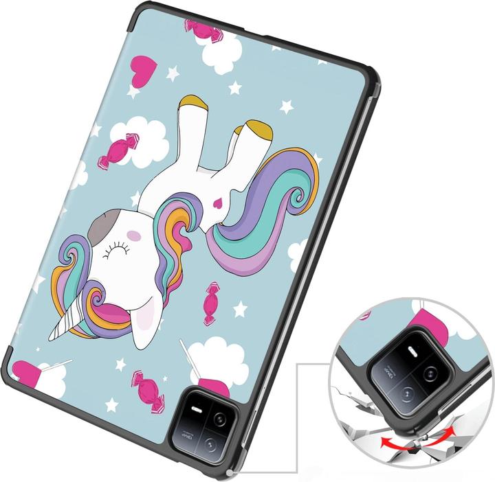 Produktbild Cover-Discount Xiaomi Pad 6 - Tri-fold Smart Case Einhorn (Xiaomi Pad 6)