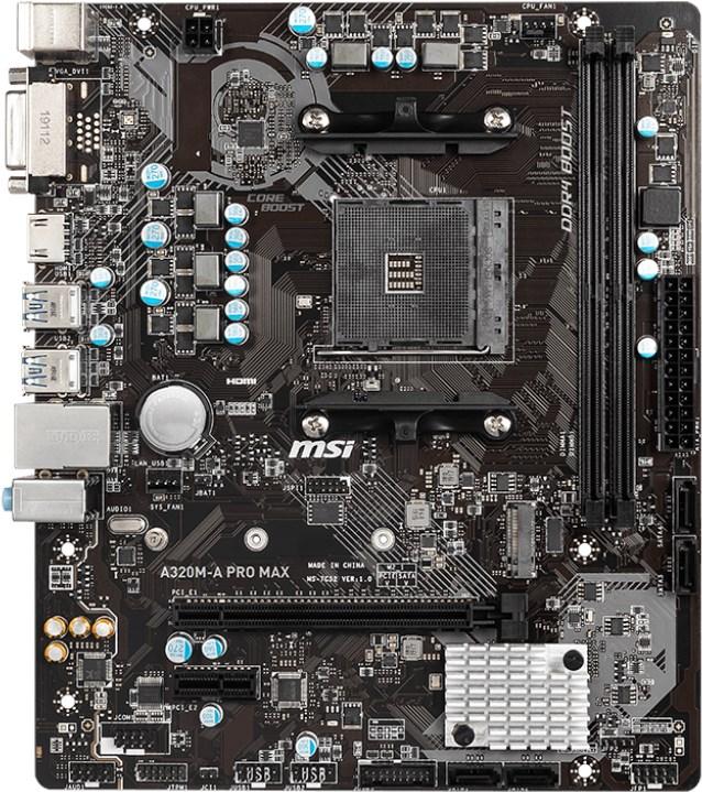 Produktbild MSI A320M-A Pro Max (AM4, AMD A320, mATX)