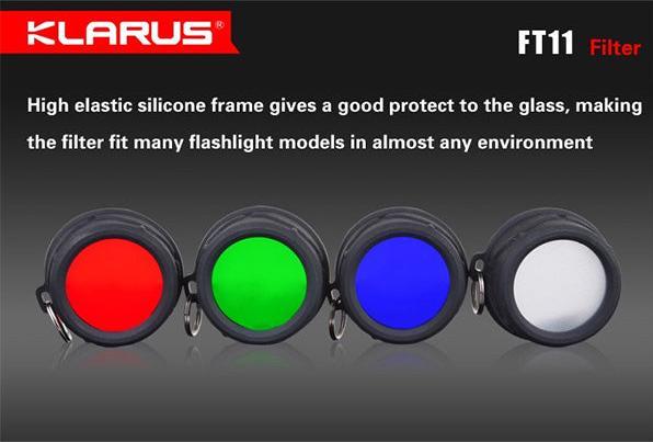Actual product image Klarus Colour filter for XT11 & XT 12, white
