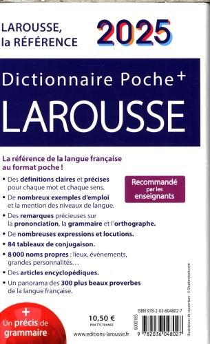 Produktbild Dictionnaire Larousse poche + 2025 (Französisch, Collectif, 2024)