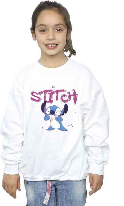 Produktbild Disney Lilo And Stitch Graffiti Sweatshirt Mädchen (140, 146)