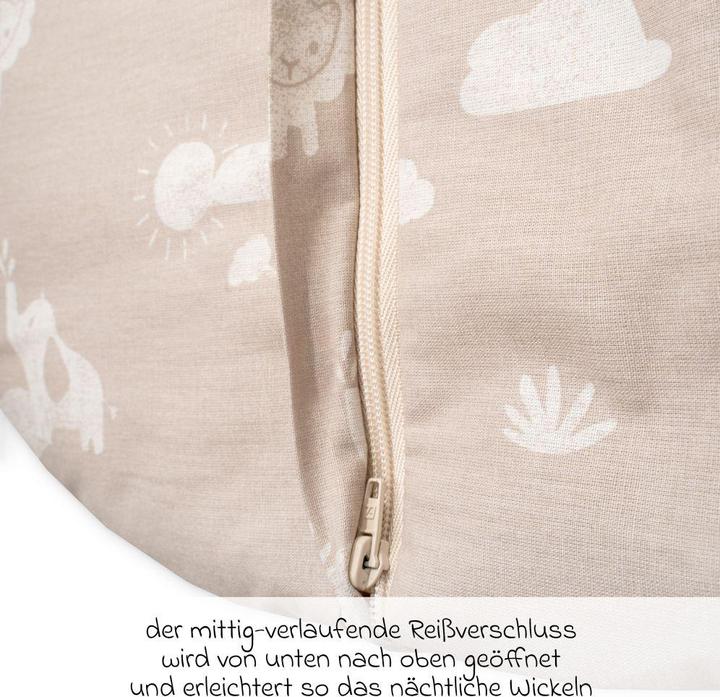 Actual product image Julius Zöllner Baby all-year sleeping bag Organic Jungle Dream 80 cm (80 cm, 2.5 TOG)