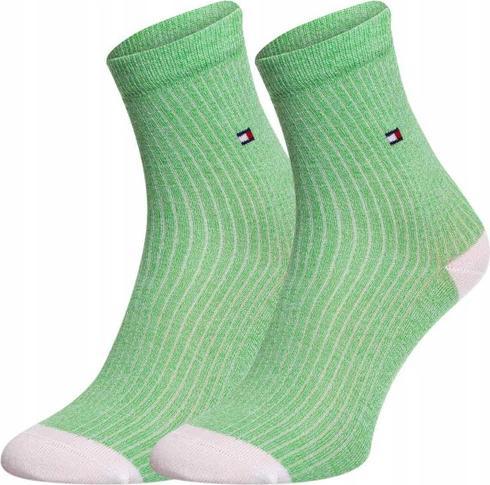 Image du produit Tommy Hilfiger th Women Short Sock 2p Rib Mouline Lime Green 70122646 004 39-42 (lot de 2, 39 - 42)