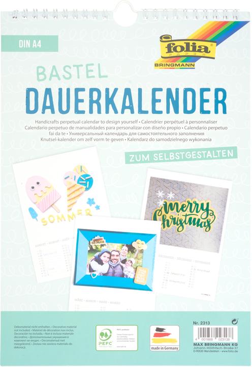 Produktbild Folia Dauerkalender (A4, Deutsch)
