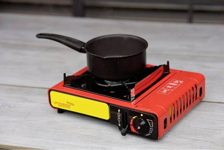 Actual product image Rothenberger Industrial Gas Camping Stove Gourmet Piezo RS 220 1500003730 Stainless Steel