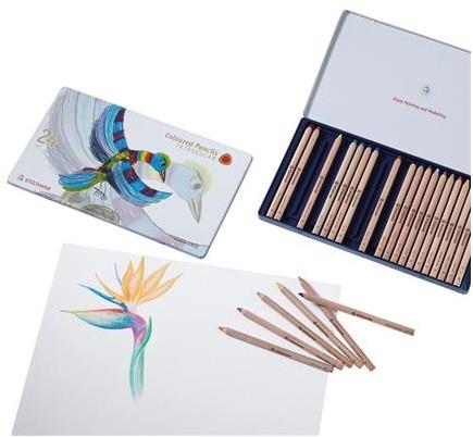 Actual product image Stockmar Coloured pencils, triangular, 24 colours + 1 graphite pencil (Multicoloured)