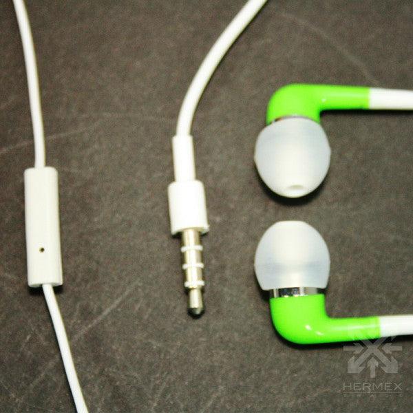 Immagine prodotto Hermex Cuffie in ear con microfono Verde (Senza fili)