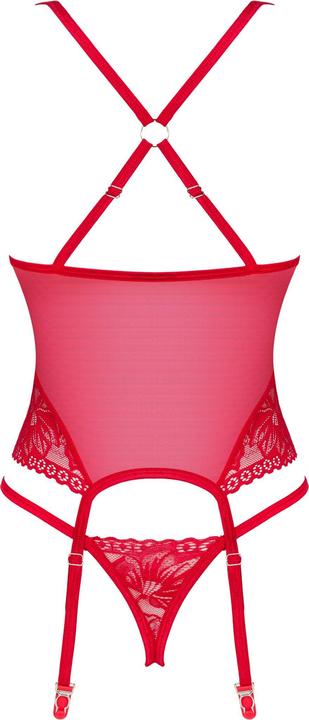 Actual product image Obsessive Lacelove Corset Red Xl/Xxl (XXL)