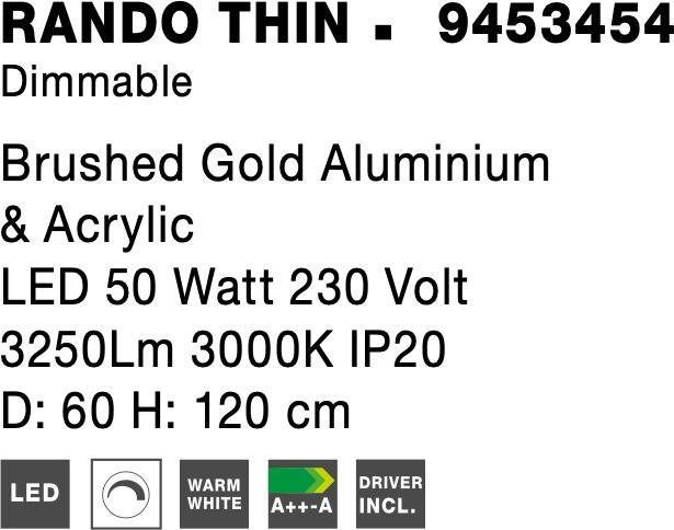 Actual product image Nova Luce Rando Thin (2864 lm)