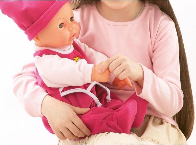 Actual product image Bayer Hello functional doll