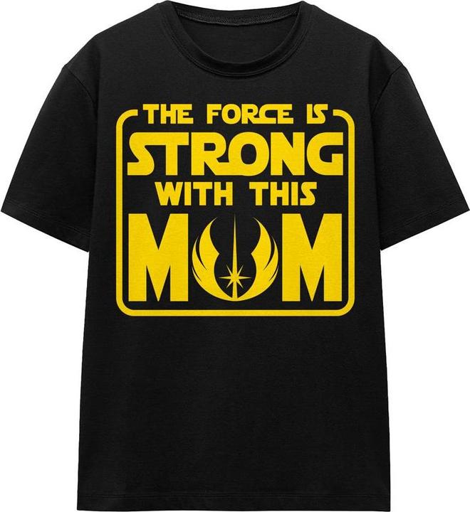 Actual product image Star Wars Unisex Adult Force Is Strong With Mum Mothers Day T-Shirt (XL)