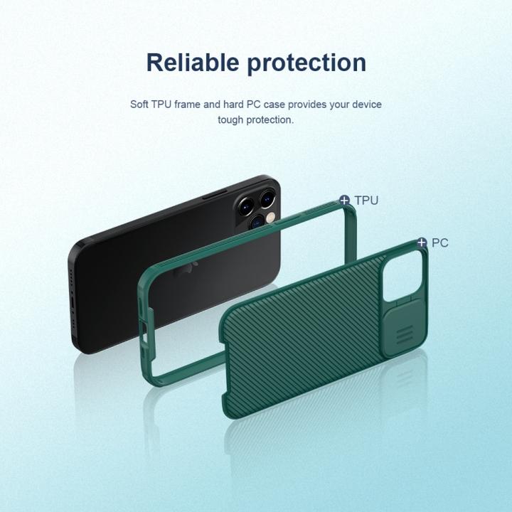 Actual product image Nillkin CamShield Series Hardcase Cover (Apple iPhone 12 Pro, Apple iPhone 12)