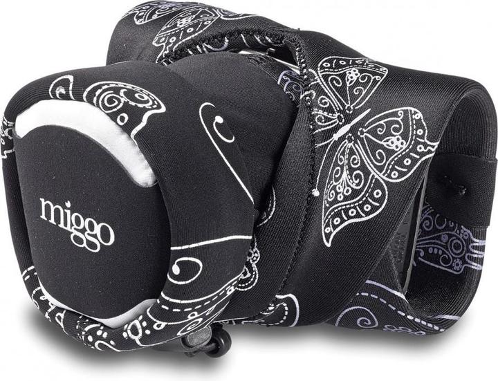 Produktbild miggo Grip & Wrap, Digital camera, Spandex, Neoprene, Black, CSC, 30 cm, 140 mm