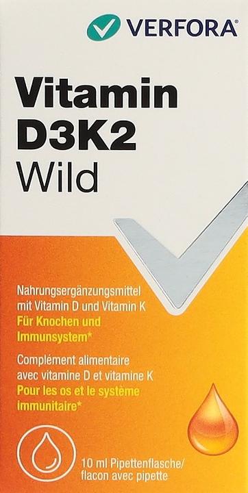 Immagine prodotto Verfora Vitamina D3K2 selvatica (10 Pezzo/i, Goccia)