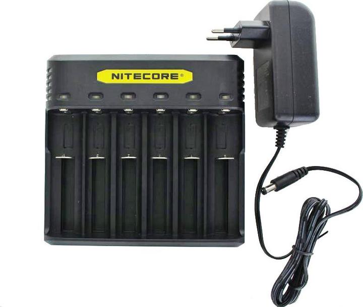 Produktbild Nitecore Q6 6-Schacht-Ladegerät (1 Stk., 14500, 16340, 18650, 26650, Akku)