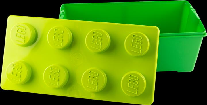 Actual product image LEGO Aufbewahrungsbox Gruen Mittelgross mit Deckel Stapelbar - NEU! Menge 1x