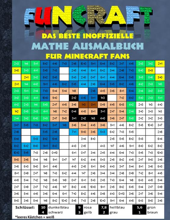 Actual product image Funcraft - The best unofficial math coloring book for Minecraft fans