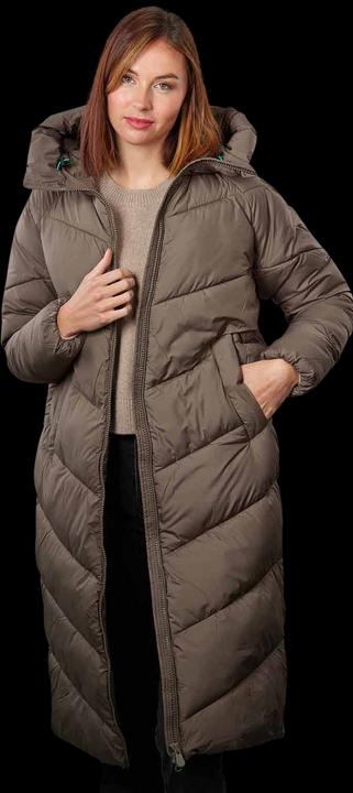 Actual product image Save the Duck Janis Long Coat Mud Grey (XS)