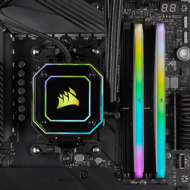 Image du produit Corsair Vengeance RGB RT (2 x 16GB, 3200 MHz, RAM DDR4, DIMM)