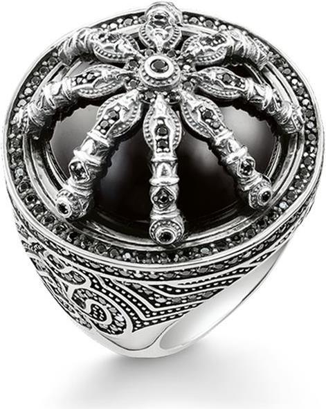 Thomas Sabo Cocktail Ring Black Karma Wheel (60)