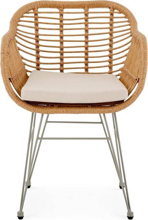 Produktbild IDIMEX Gartenstuhl PARAMO aus Polyrattan – Natur/Beige