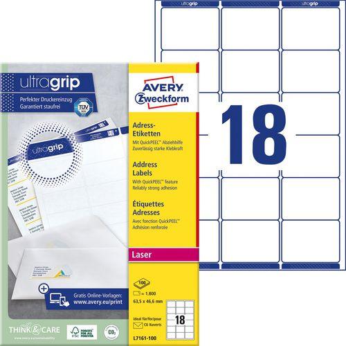 Produktbild Avery Adressetiketten