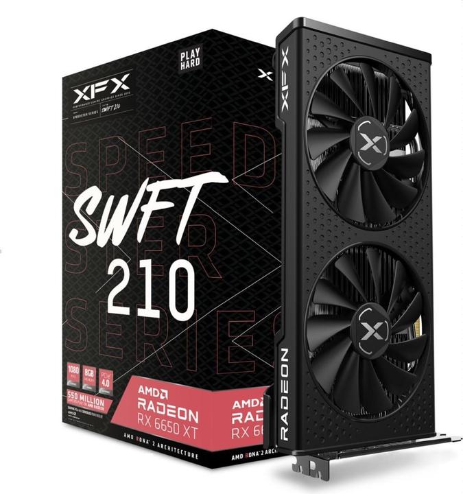 Actual product image XFX RX6650XT 8GB SWFT308 Core GAMING (8 GB)