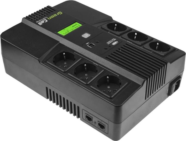 Actual product image GreenCell AiO 800VA LCD - Line interactive - 800 VA - 480 W - 220 V - 240 V - 50/60 Hz (800 VA, 480 W, Line-interactive UPS)