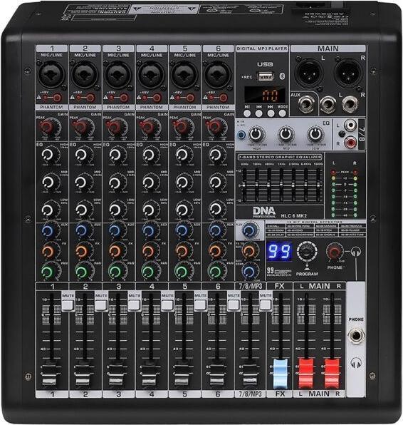 Immagine prodotto No Name DNA HLC 6 MK2 Mixer audio analogico a 6 canali U